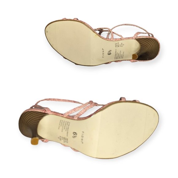 Fioni Pink Snakeskin Print Stiletto Heels Size 6.5 NWT - Picture 10 of 11